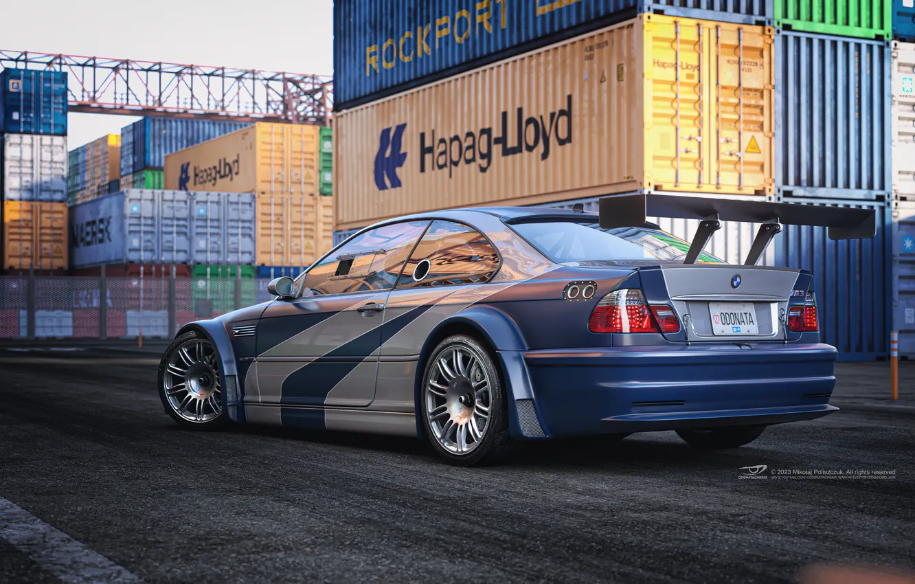 Фото обои car, tuning, racing, Digital 3D, BMW M3 E46 GTR, NFS Most Wanted, Mikołaj Poliszczuk