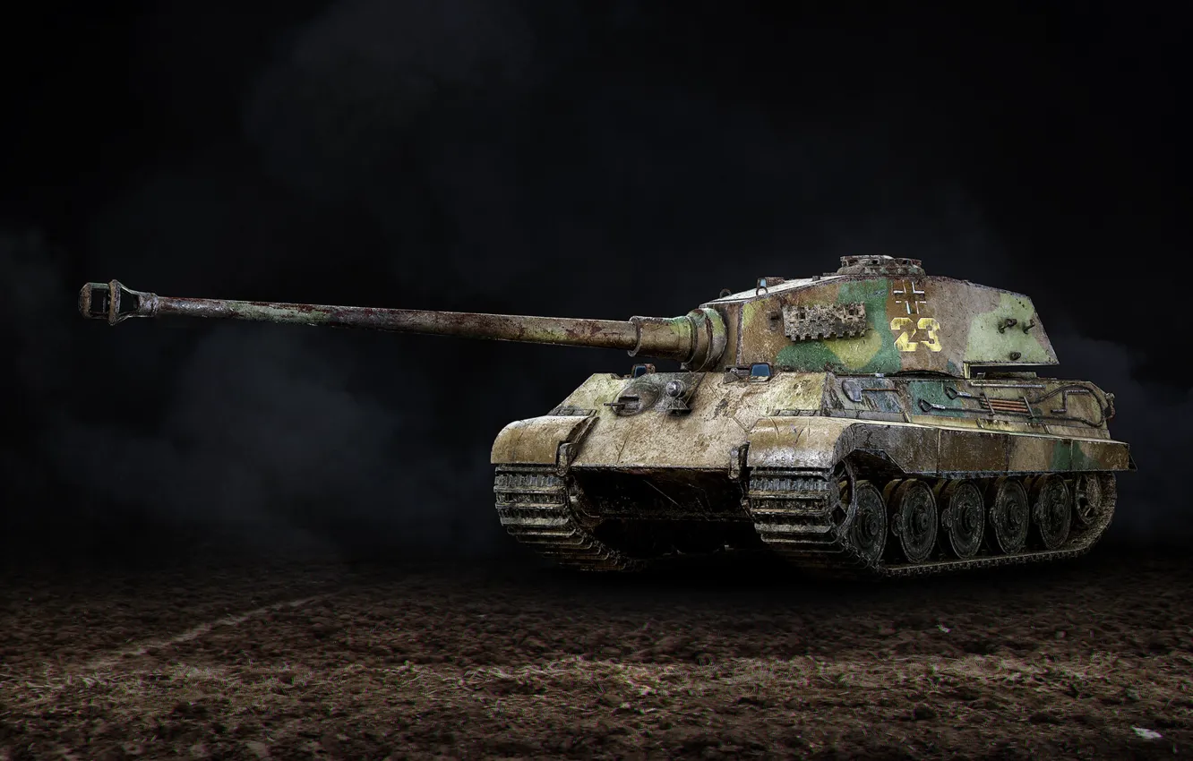 Фото обои Тигр 2, Немецкий танк, Heavy tank
