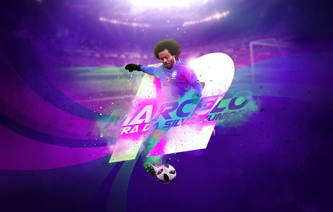 Фото обои wallpaper, sport, stadium, football, player, Marcelo, Brasil