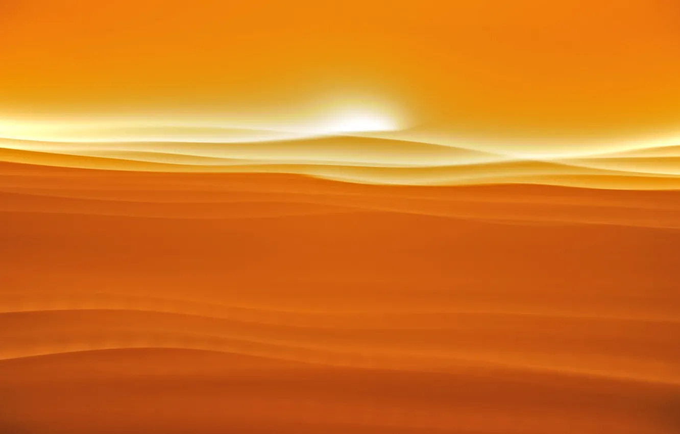 Фото обои песок, небо, свет, линии, закат, пустыня
