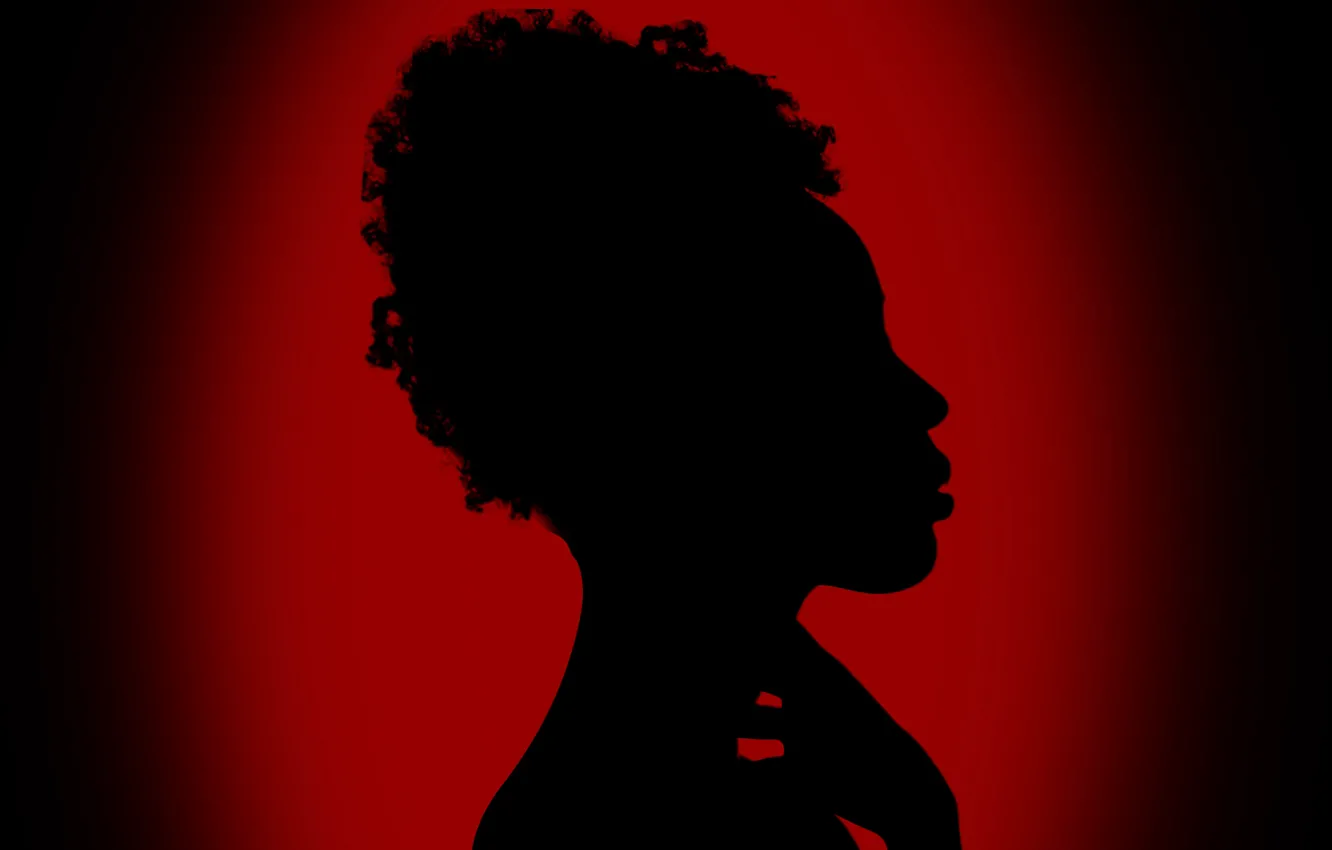 Фото обои light, shadows, darkness, silhouette of a girl