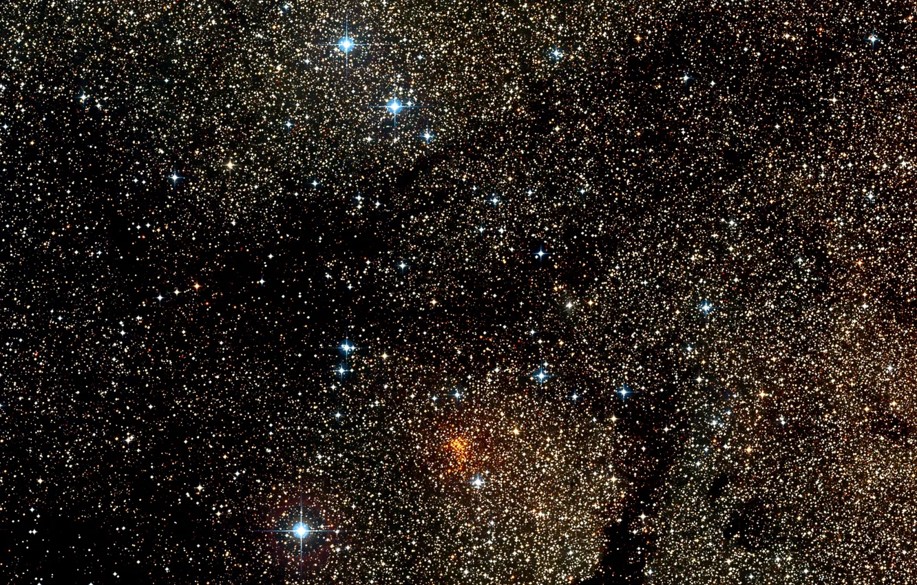 Фото обои Stars, Wide Field View, Digitized Sky Survey 2, Star Cluster, Constellation of Ara, Westerlund 1, …