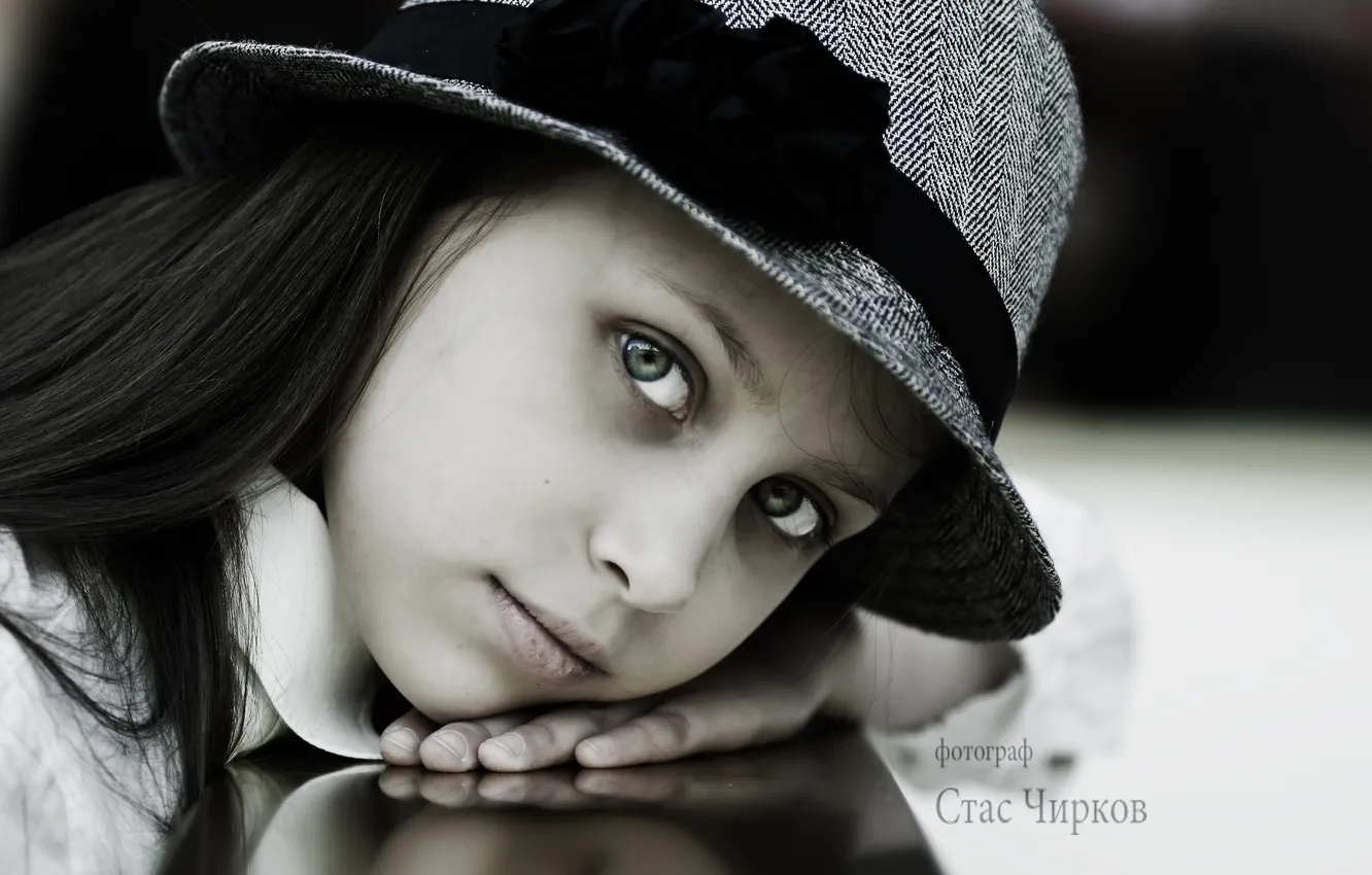 Фото обои взгляд, шляпа, фотограф, девочка, photography, photographer, Stas Chirkov, Стас Чирков