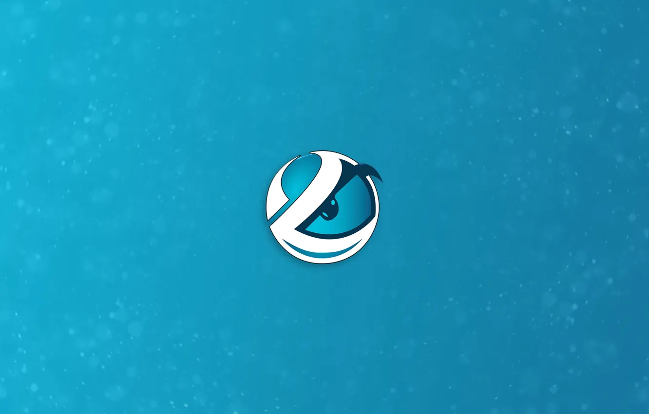 Фото обои logo, blue background, csgo, cs go, Luminosity Gaming