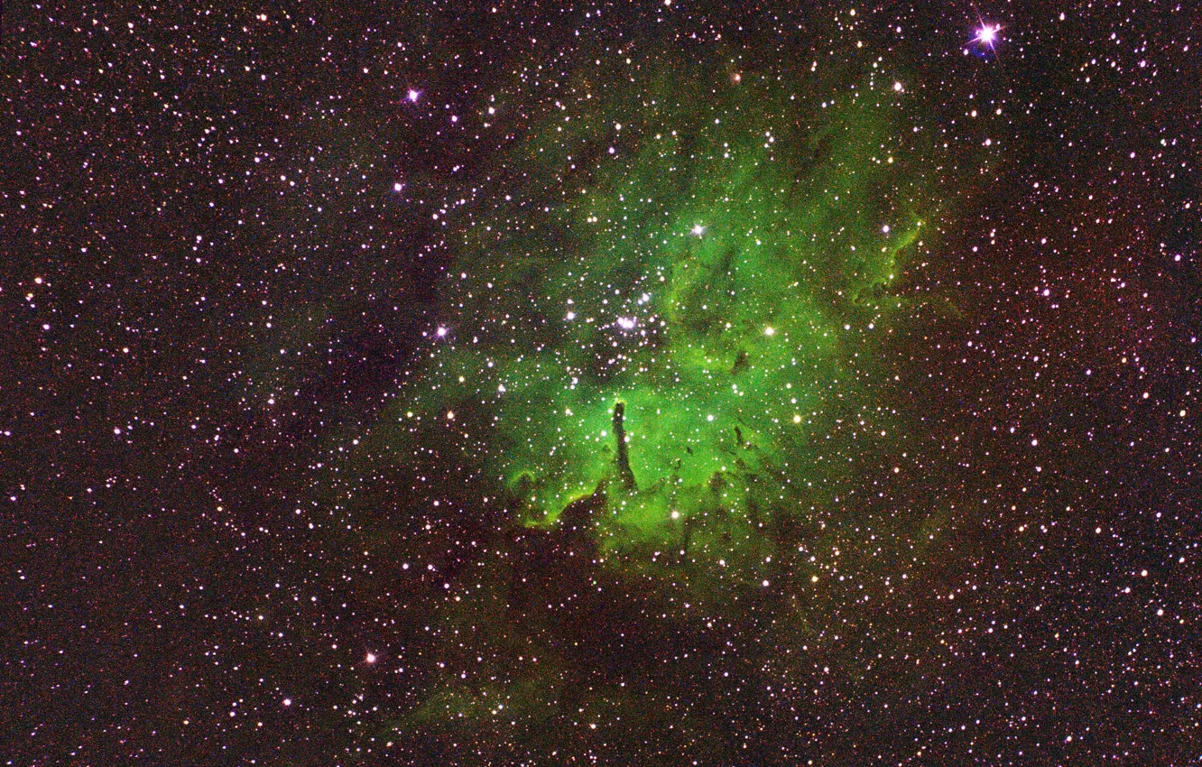 Фото обои космос, эмиссионная туманность, NGC 6820