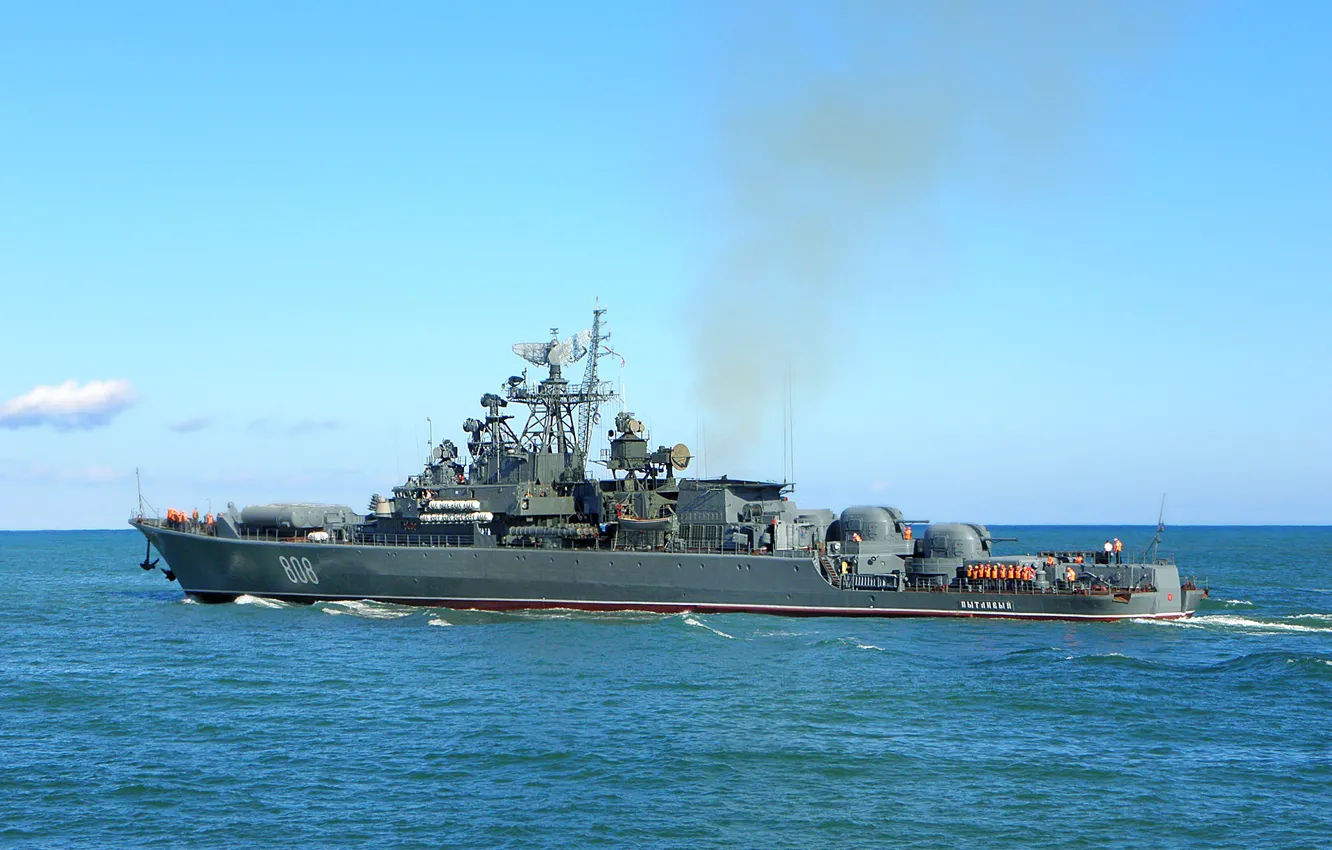 Фото обои корабль, черное море, сторожевой, проект 1135м, пытливый