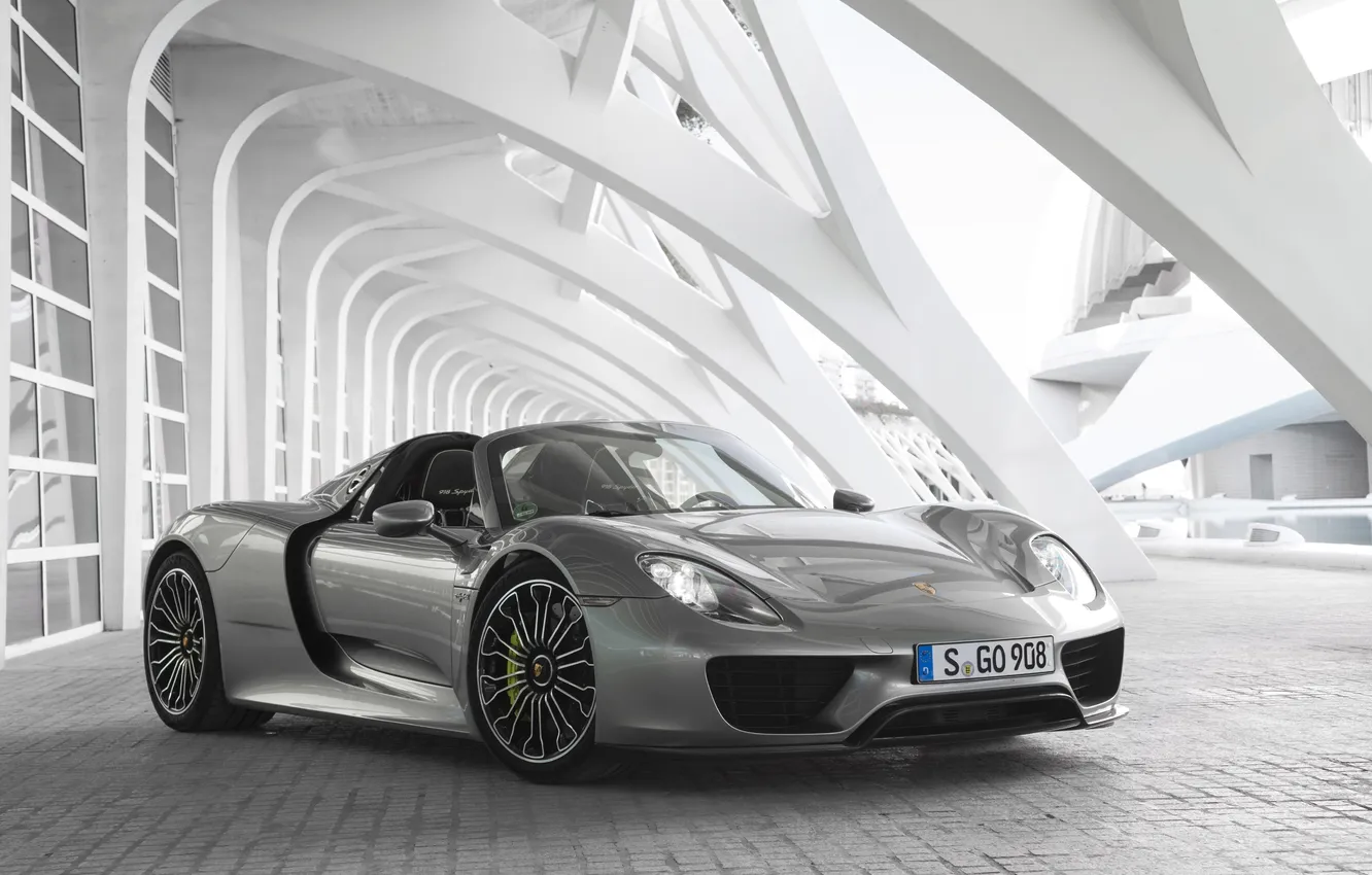 Фото обои Porsche, суперкар, порше, Spyder, 918, 2014