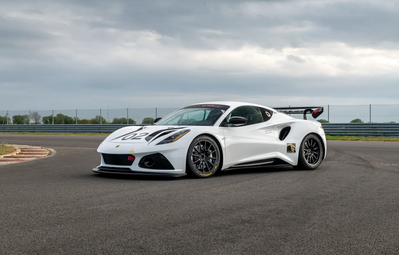 Фото обои трасса, спорткар, 2022, Lotus Emira GT4