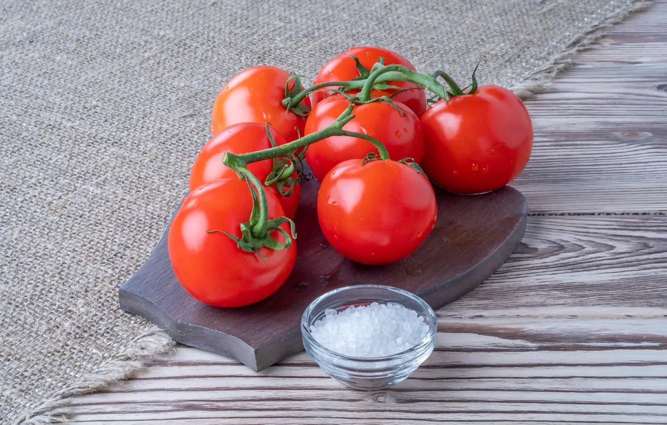 Фото обои помидоры, томаты, соль