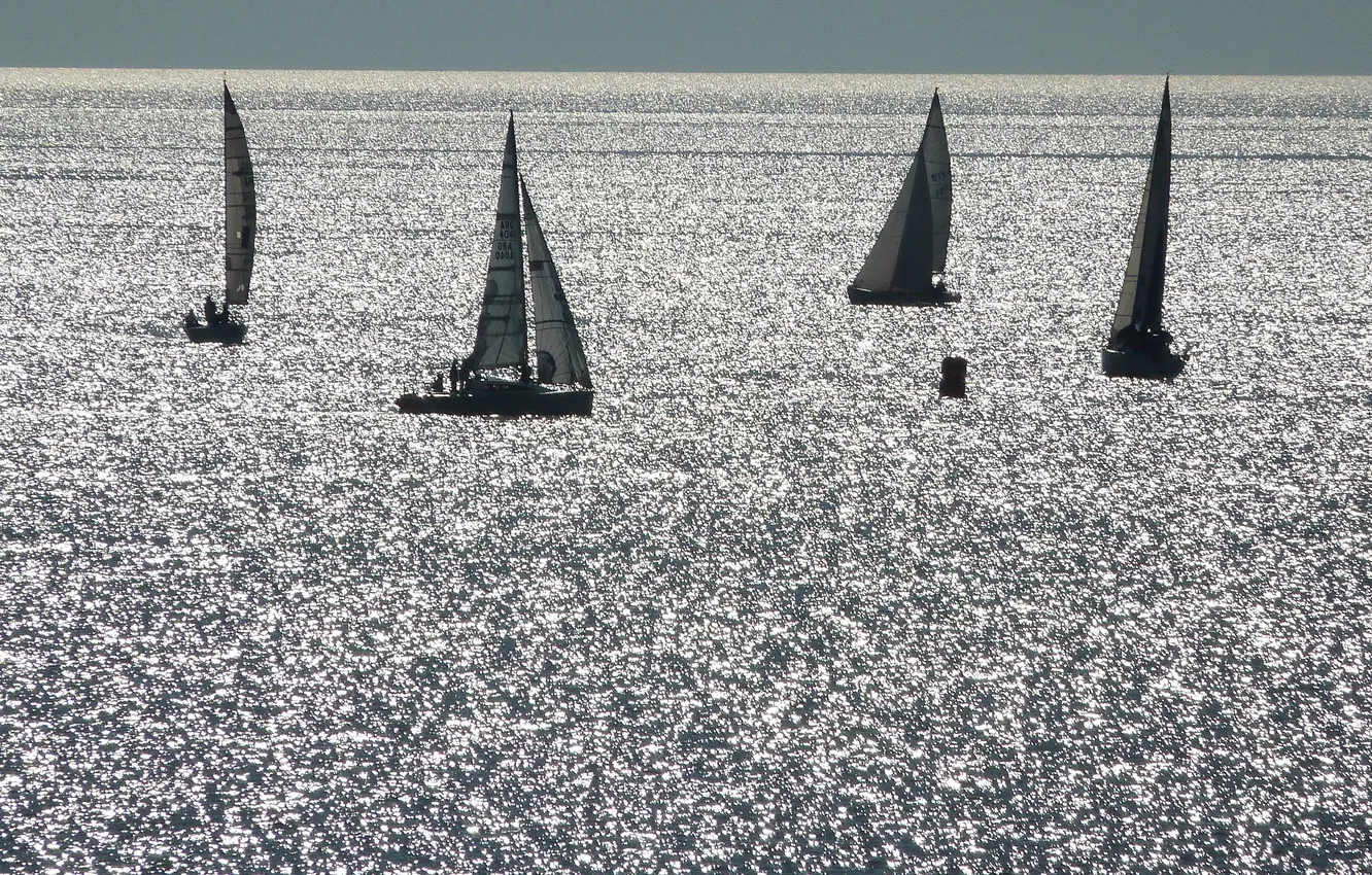 Фото обои море, яхты, лодки, паруса, парусный спорт, Гонка Средиземного моря, Regata Rolex, Регата Ролекс