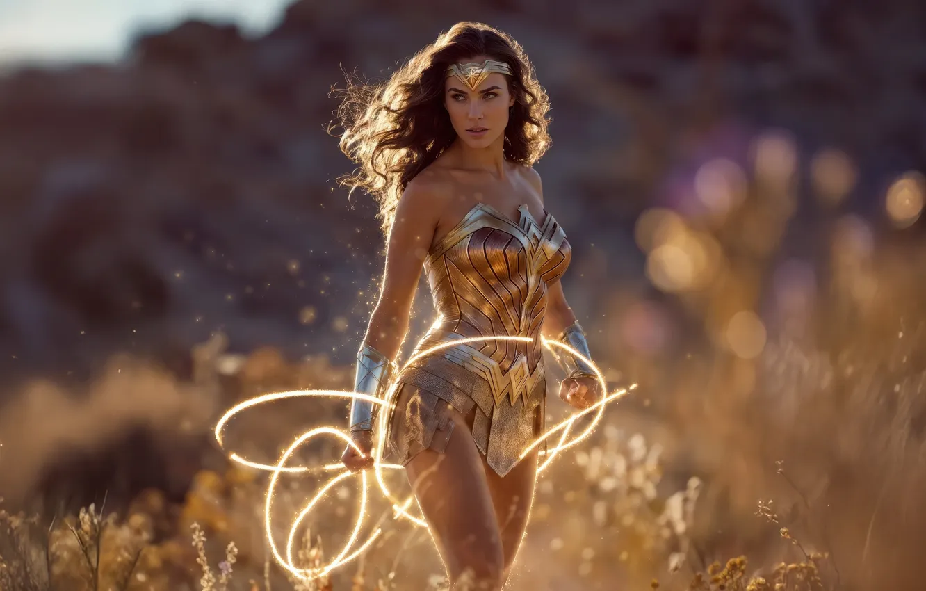 Фото обои woman, power, princess, wonder