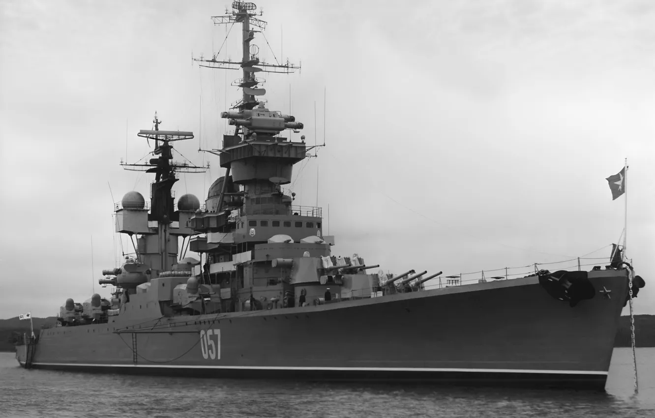 Фото обои Мурманск, проект 68бис, артиллерийский крейсер