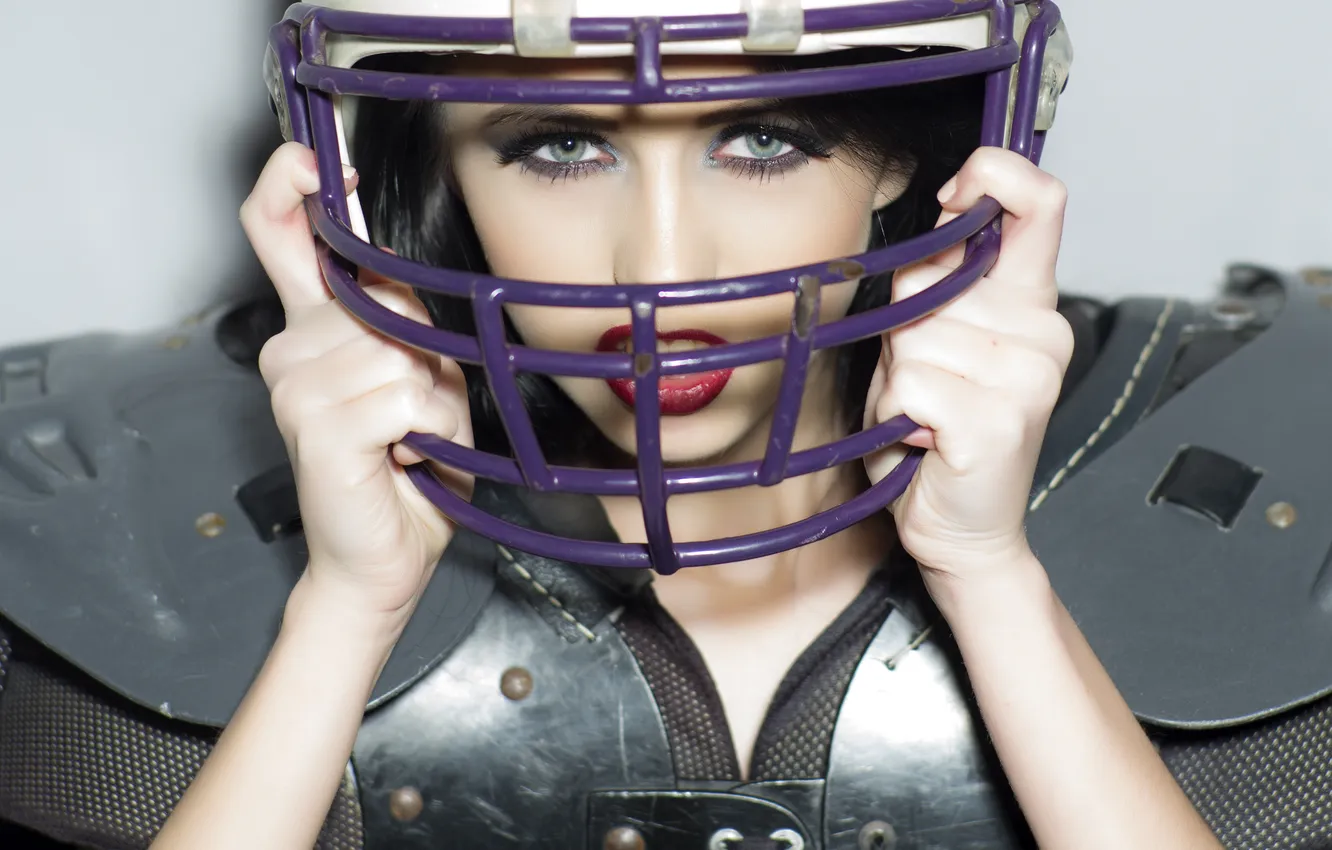 Фото обои American football, helmet, sexy look, protective gear