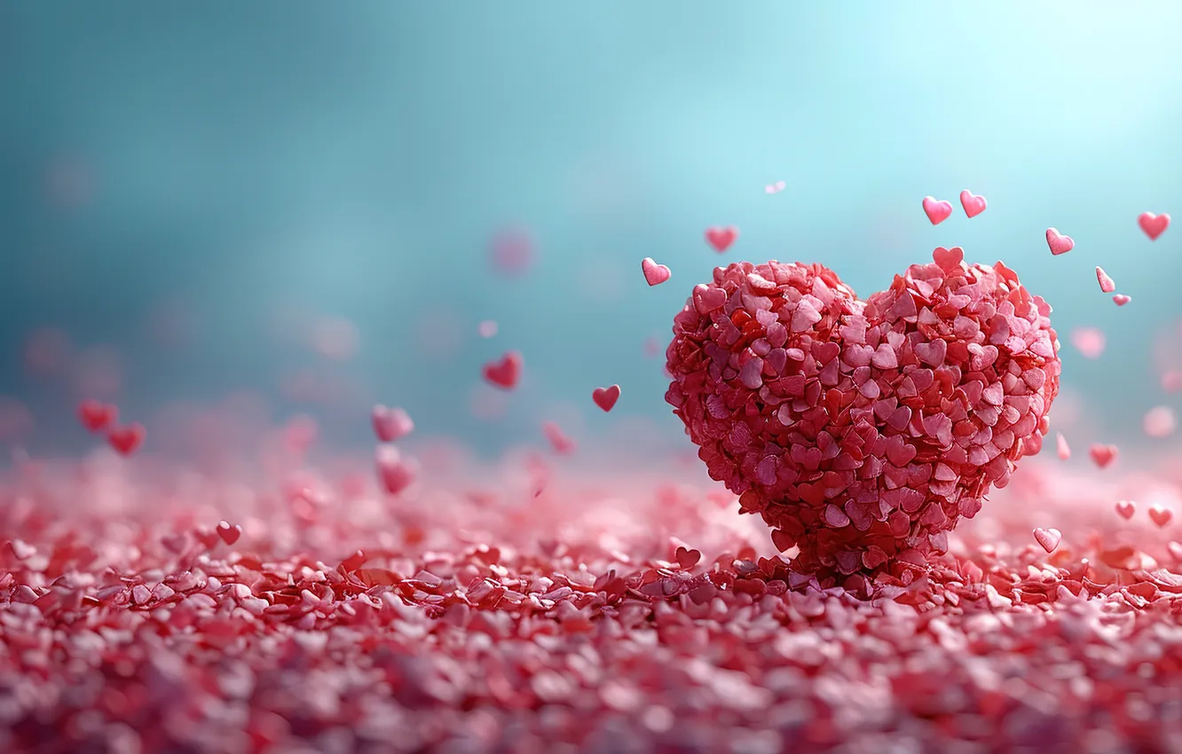 Фото обои любовь, фон, романтика, сердце, сердечки, love, happy, День святого Валентина