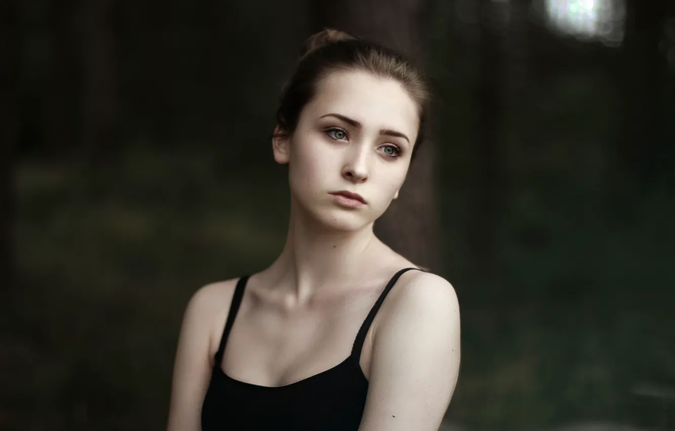 Фото обои портрет, прелесть, боке, selfportrait, Vicki