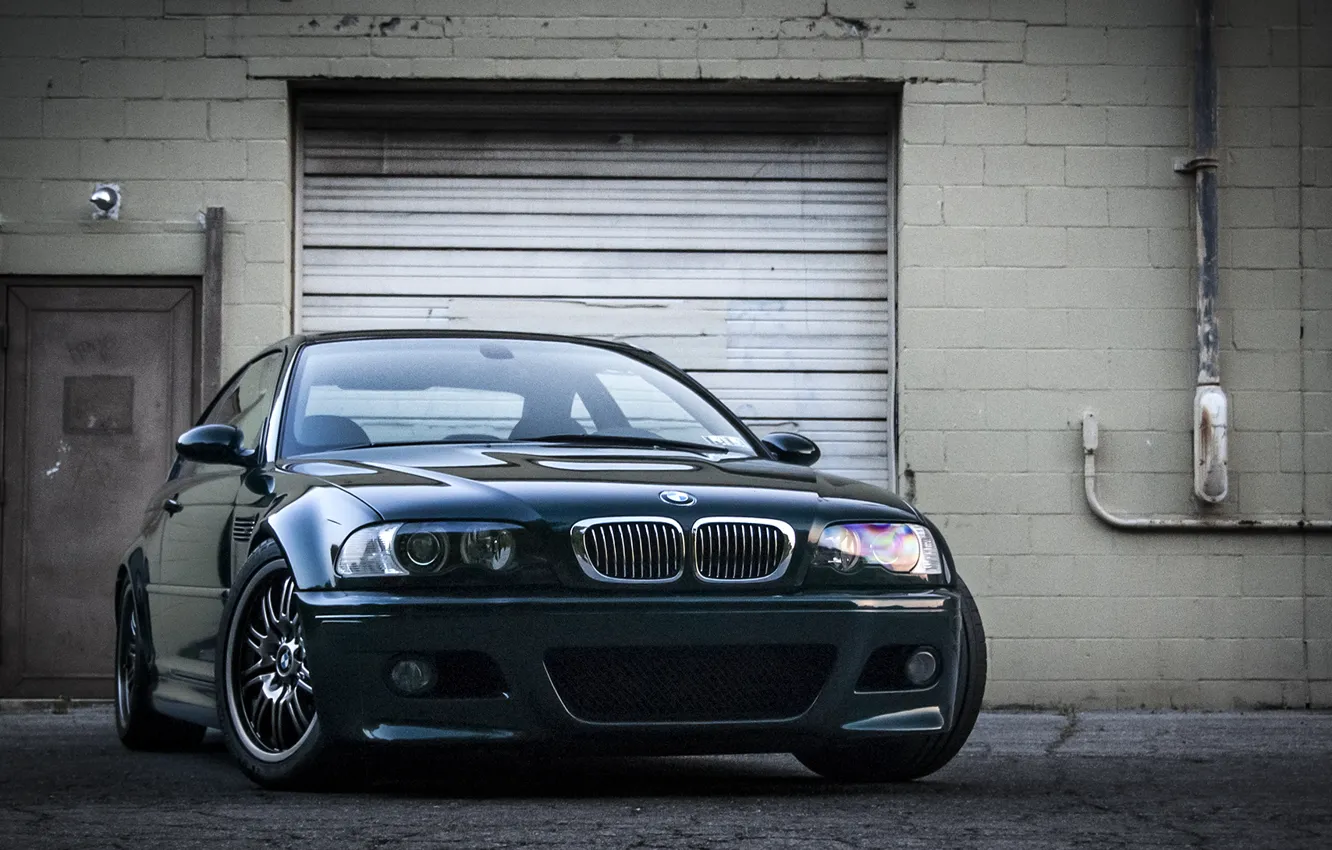 Фото обои BMW, БМВ, Фары, Перед, E46