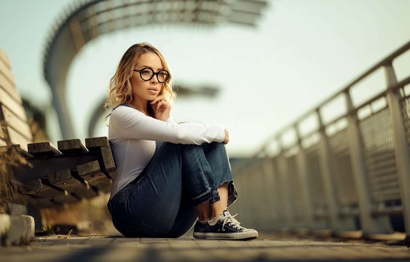 Фото обои джинсы, очки, губки, Diana, Mrs Ortiz