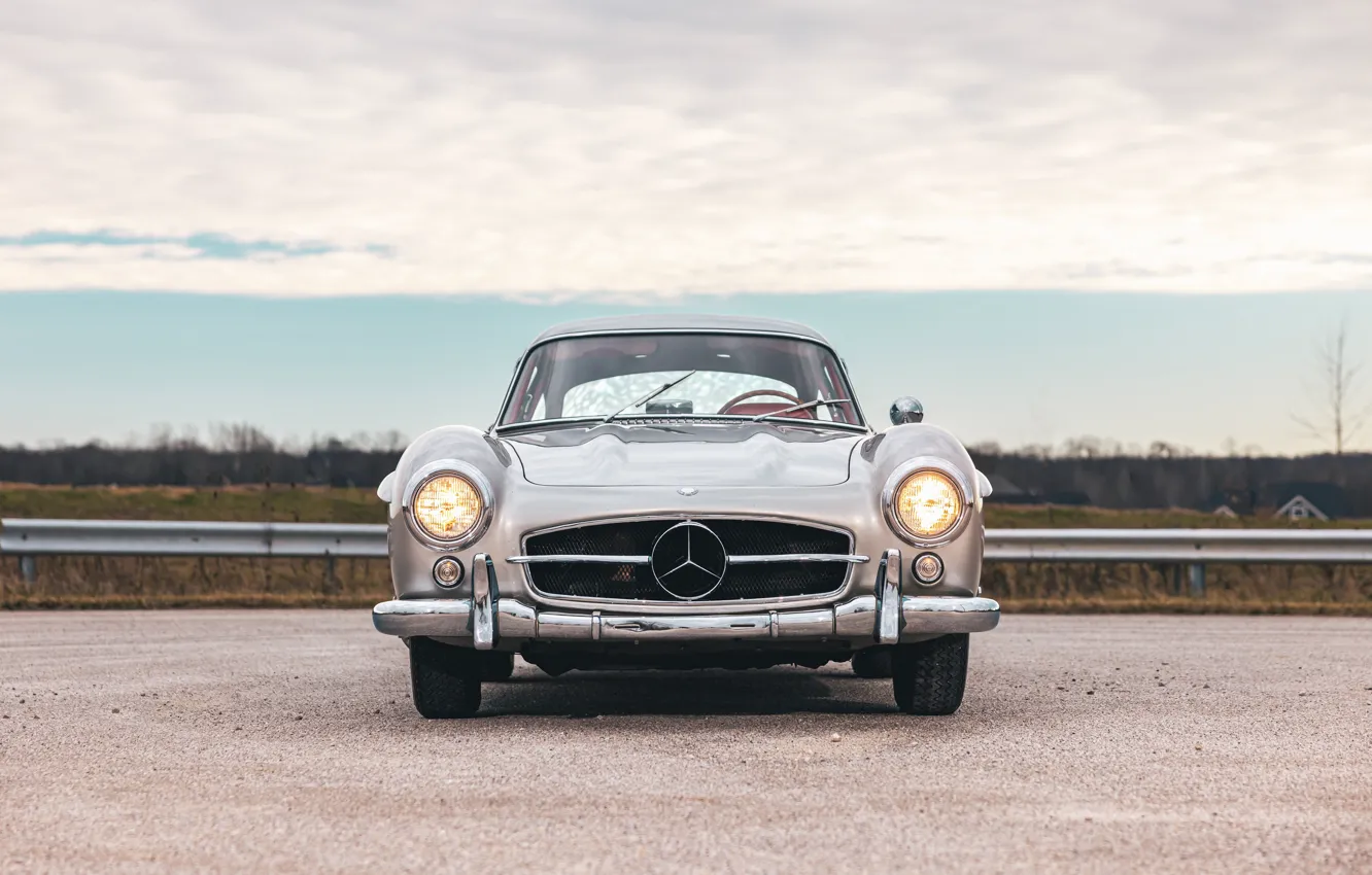 Фото обои Mercedes-Benz, 300SL, 1955, Mercedes-Benz 300 SL, Gullwing