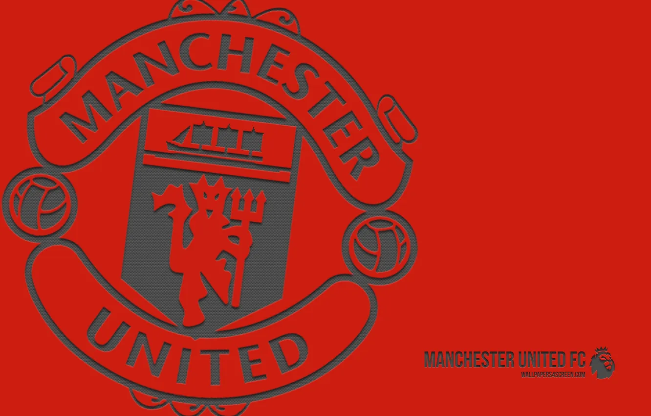 Фото обои Logo, Football, Manchester United, Manchester, Emblem, United, Man Utd, Man United