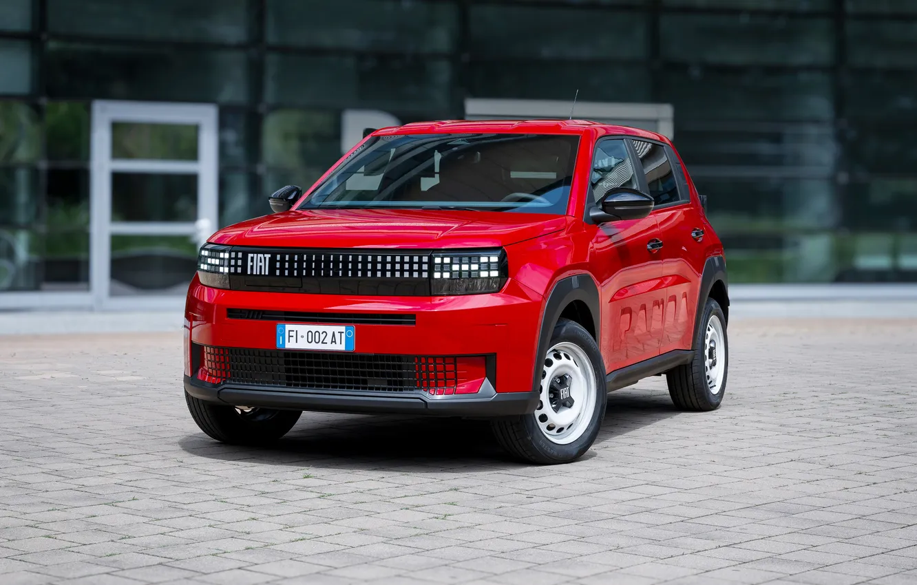 Фото обои Fiat, Grande, Electric, Panda