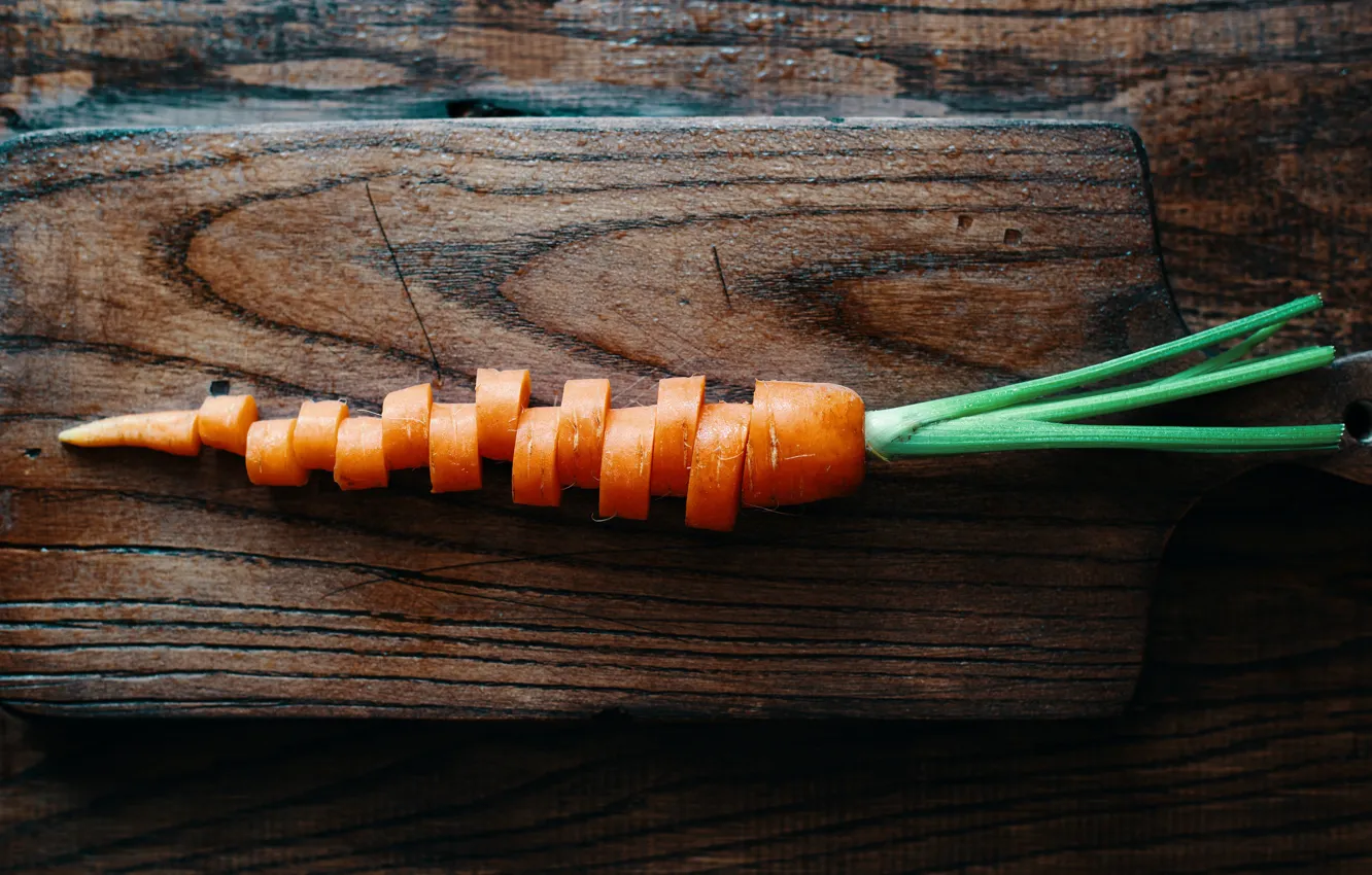 Фото обои морковь, нарезка, V.E.G.E.T.A.L.I.T.Y