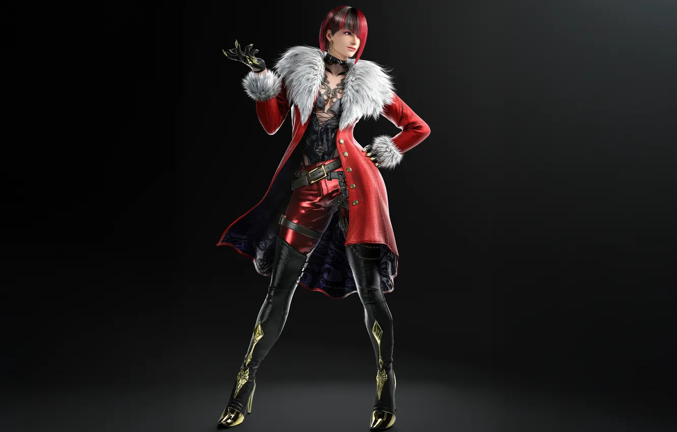 Фото обои Девушка, Боец, Games, Красотка, Персонаж, Anna Williams, Dark background, Tekken 8