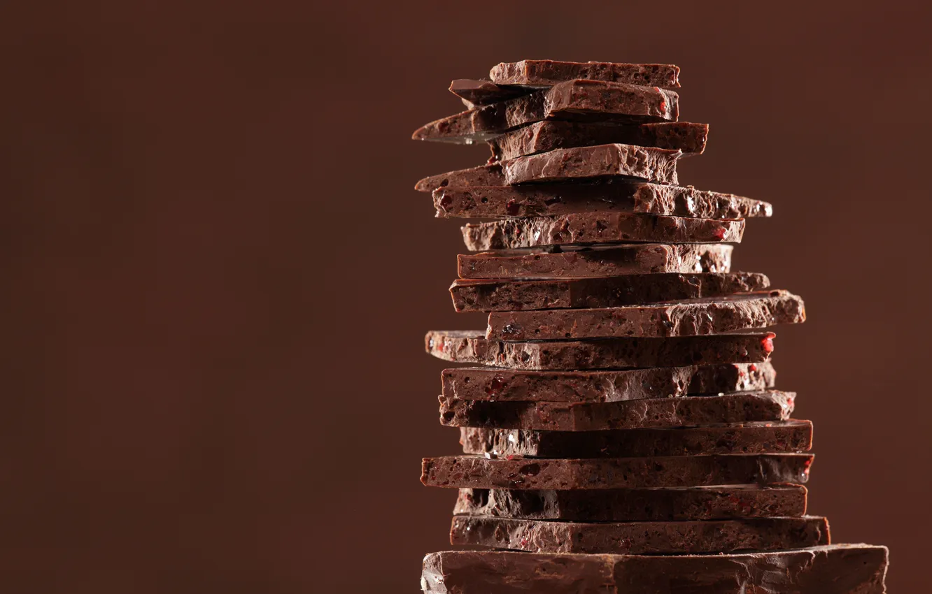 Фото обои background, chocolate, candy, almond, black chocolate