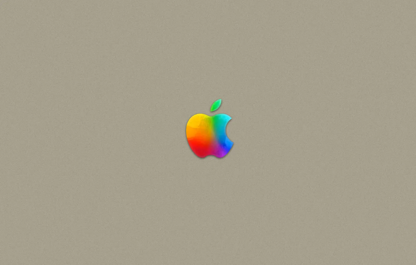 Фото обои золото, apple, логотип, mac