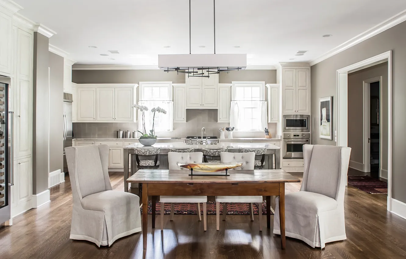 Фото обои интерьер, кухня, столовая, kitchen, by Lisa Mallory Interior