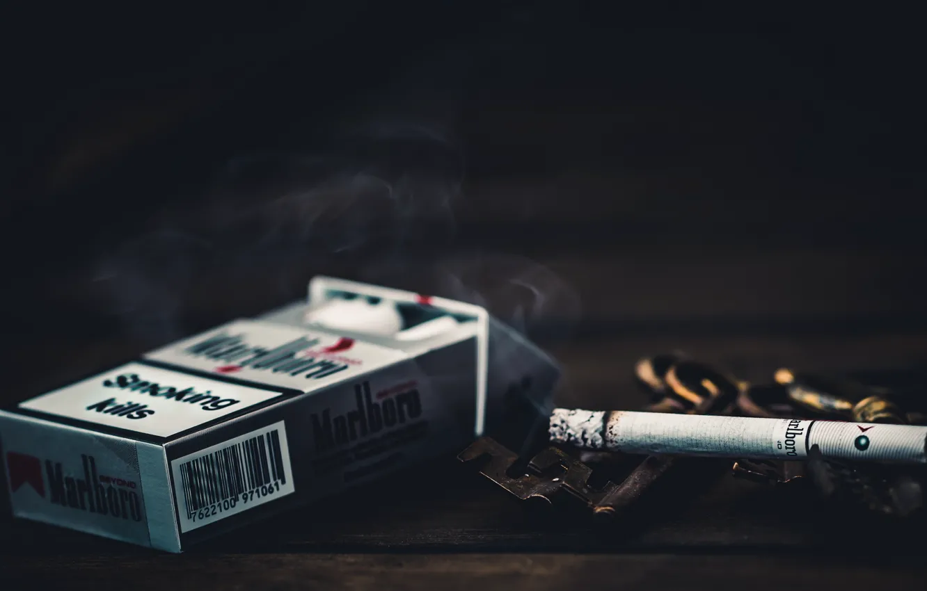 Фото обои макро, сигареты, Smoking kills