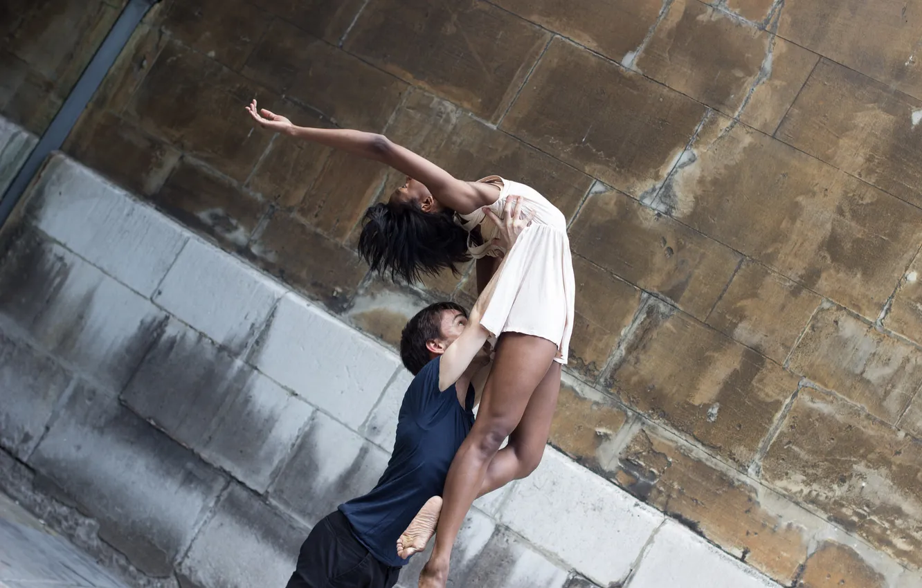 Фото обои девушка, настроение, парень