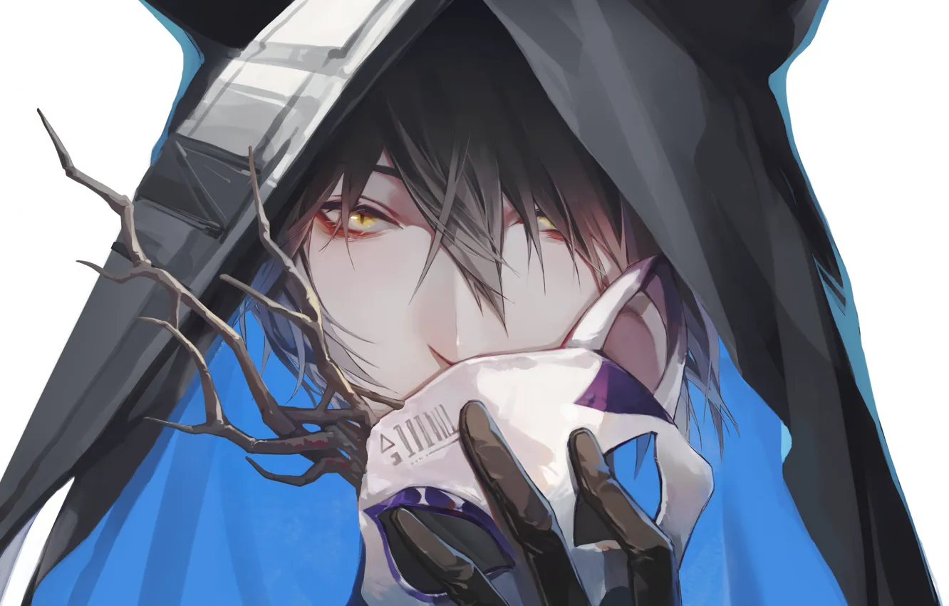 Фото обои Phantom, маска, парень, Arknights