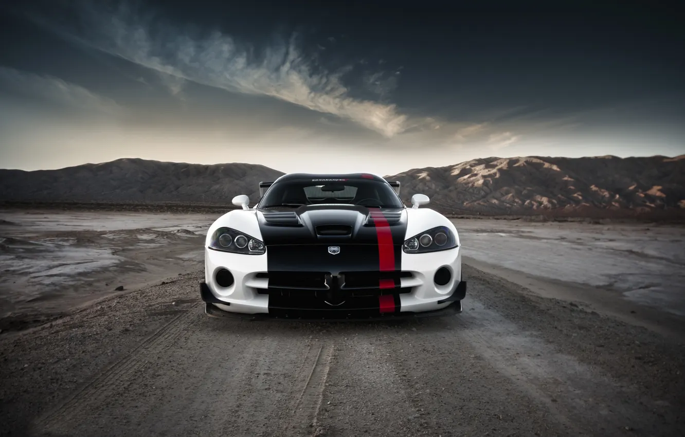 Фото обои горы, Dodge, Viper, ACR