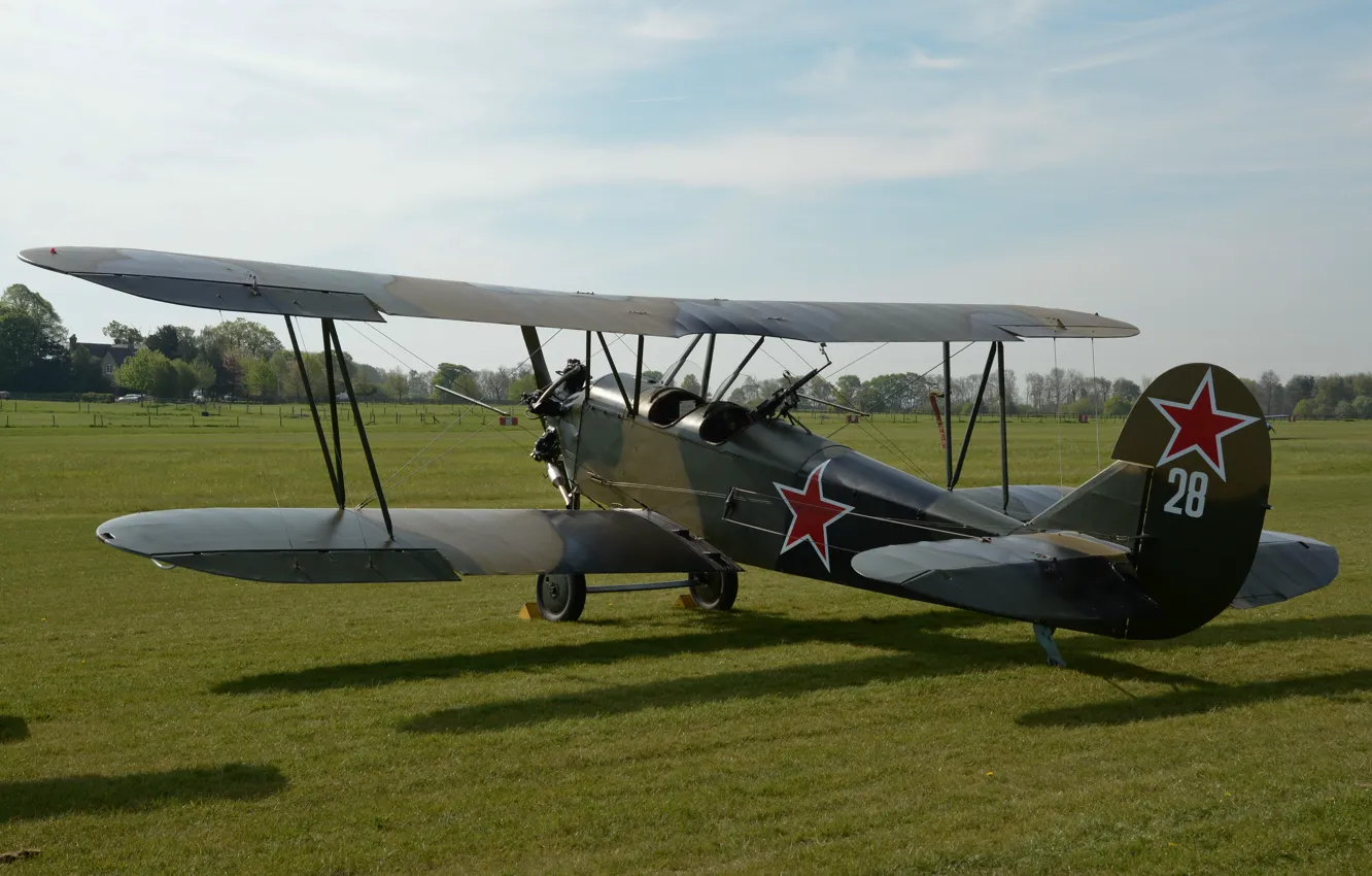 Фото обои многоцелевой, Polikarpov, биплан, PO2