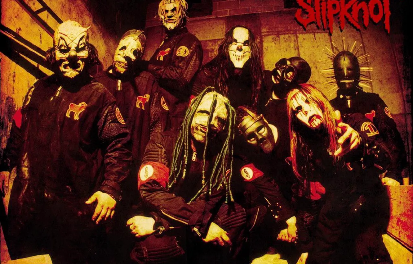 Фото обои группа, команда, Slipknot