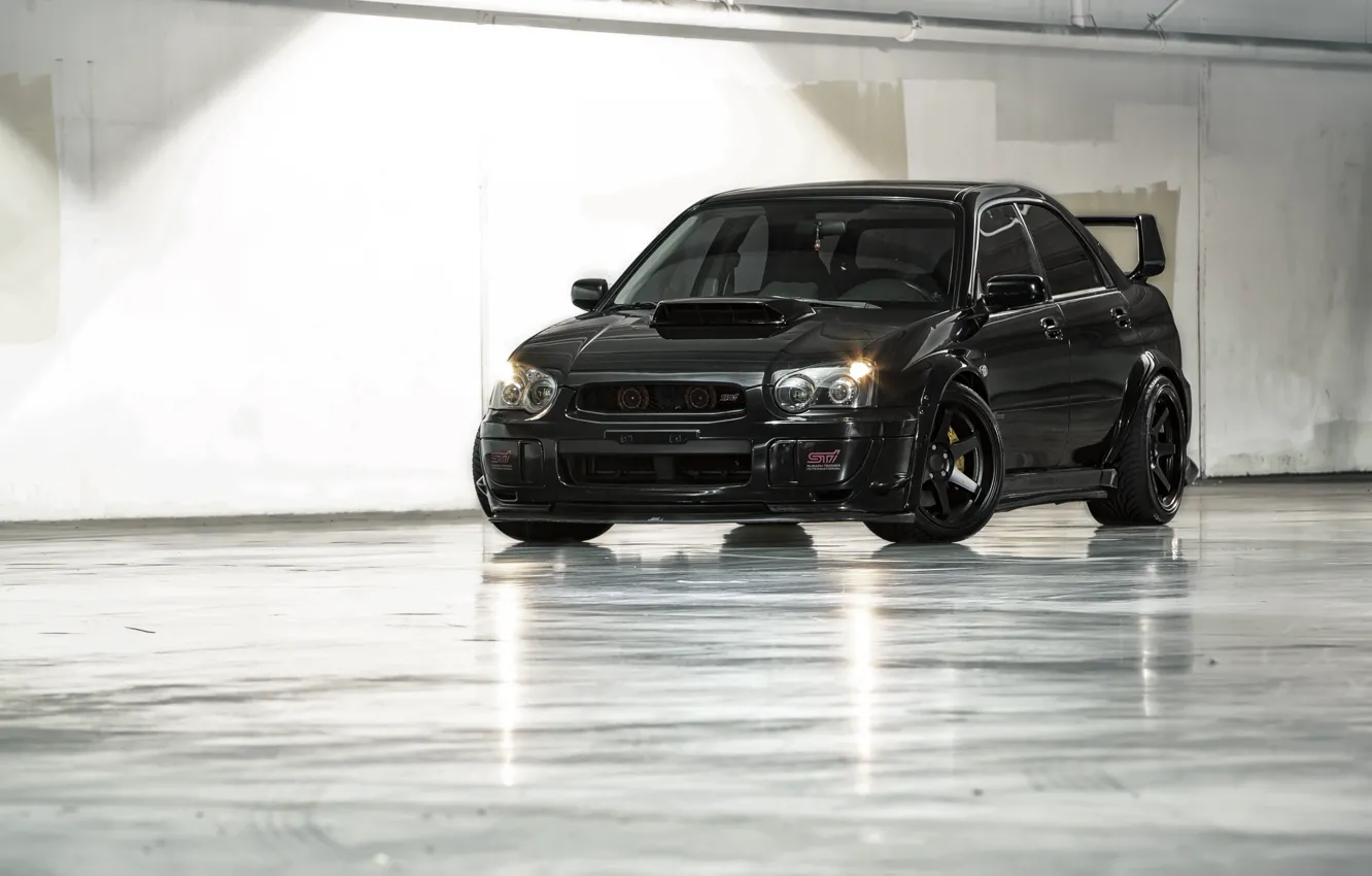 Фото обои Subaru, Impreza, WRX, STI, Black