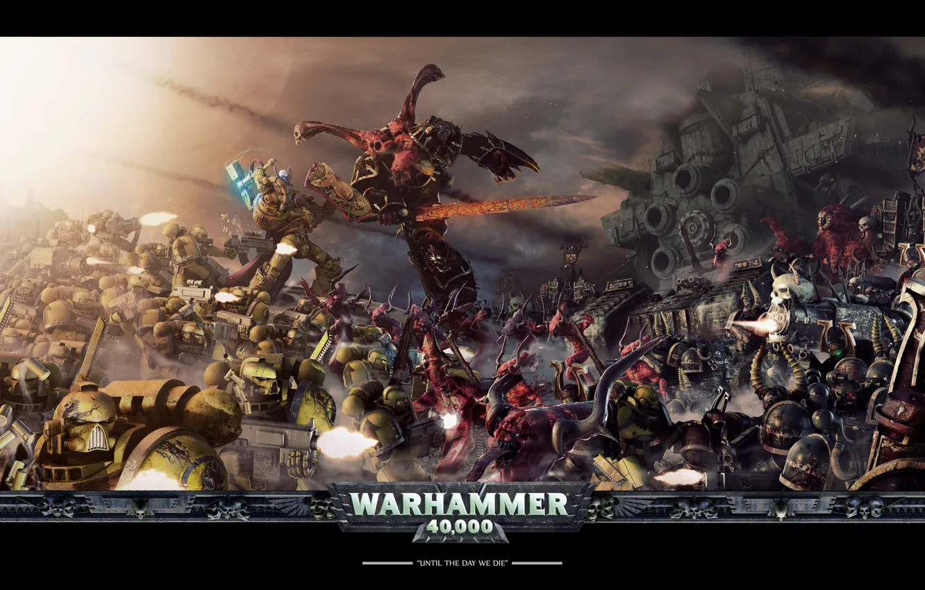 Фото обои война, разрушение, warhammer 40000