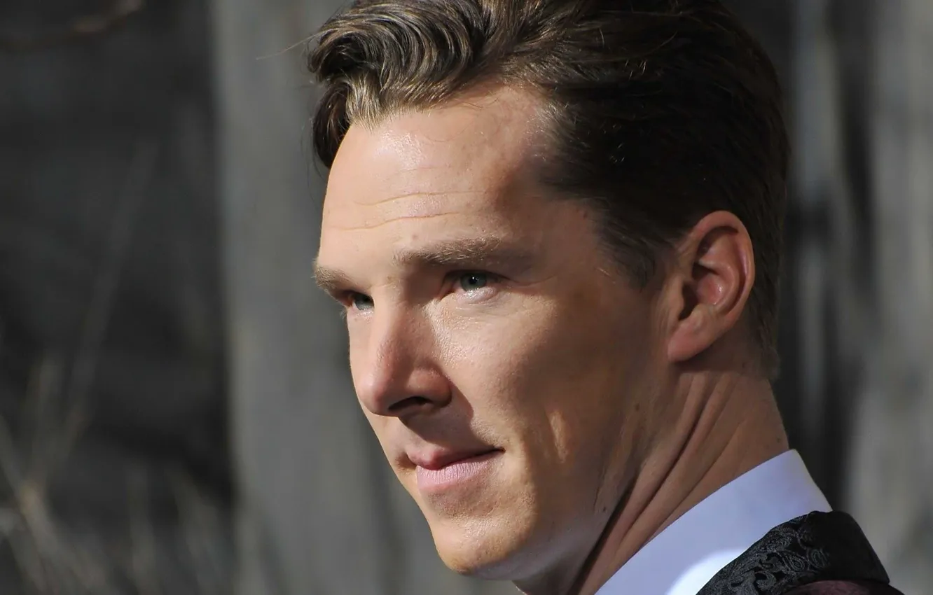 Фото обои лицо, улыбка, фон, портрет, Бенедикт Камбербэтч, Benedict Cumberbatch, британский актер