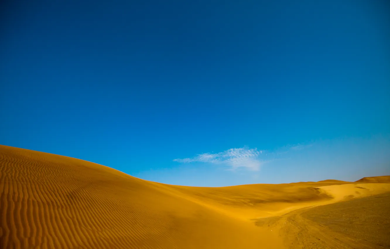 Фото обои песок, небо, пустыня