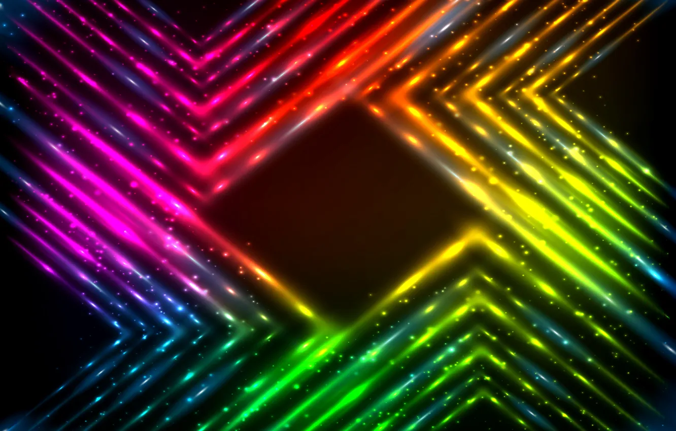 Фото обои lights, vector, colors, abstract, rainbow, background