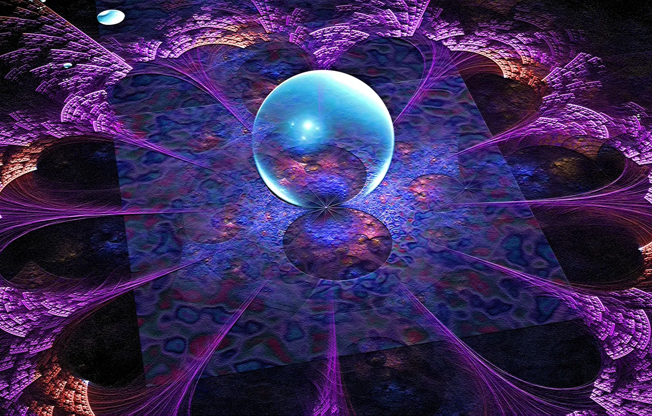 Фото обои свет, шары, узор, цвет, объем