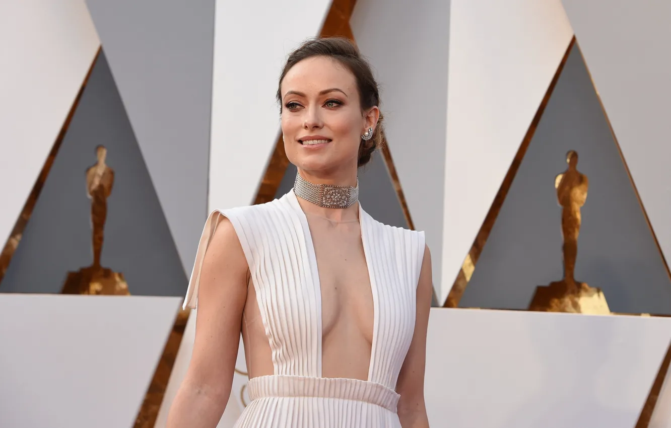 Фото обои взгляд, поза, макияж, актриса, Оливия Уайлд, Olivia Wilde, hair, look