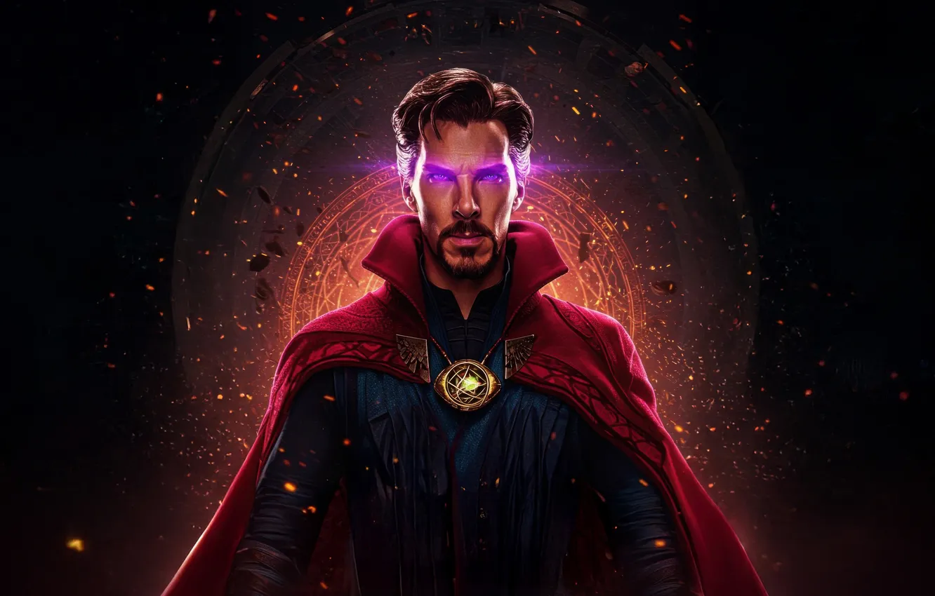 Фото обои фон, арт, костюм, комикс, Бенедикт Камбербэтч, Benedict Cumberbatch, MARVEL, Doctor Strange