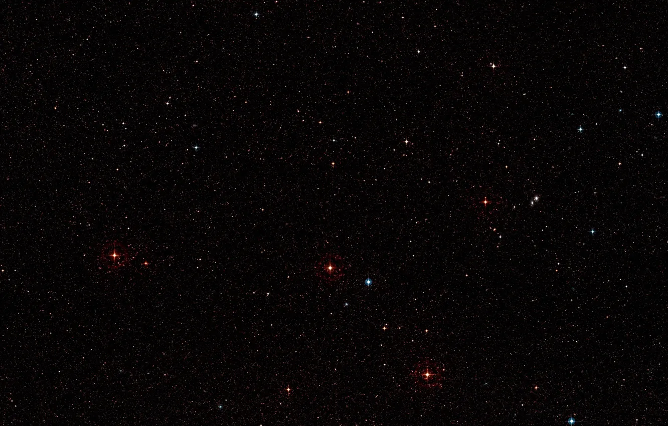 Фото обои Stars, LMC, DSS2, MUSE, LHA 120-N 180B, Constellation Mensa, Wide-angle, Starclusters