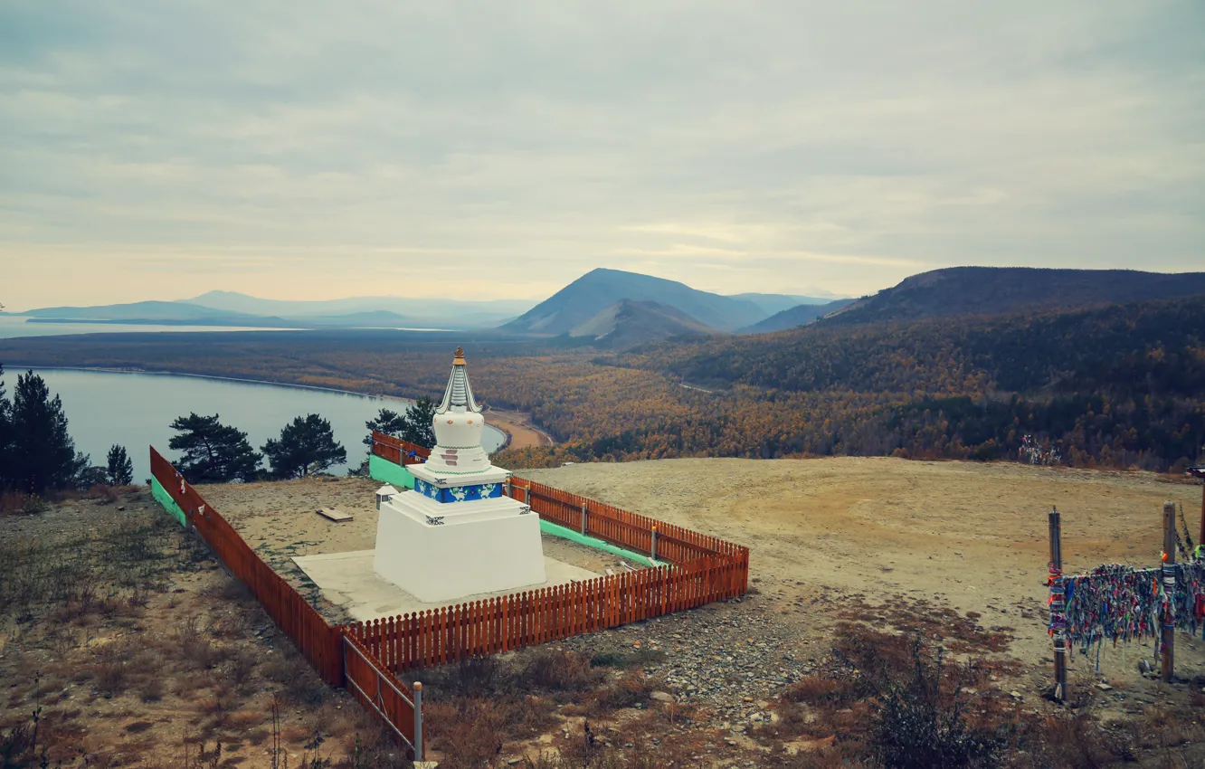 Фото обои Осень, Будда, Бурхан, Байкал, октябрь