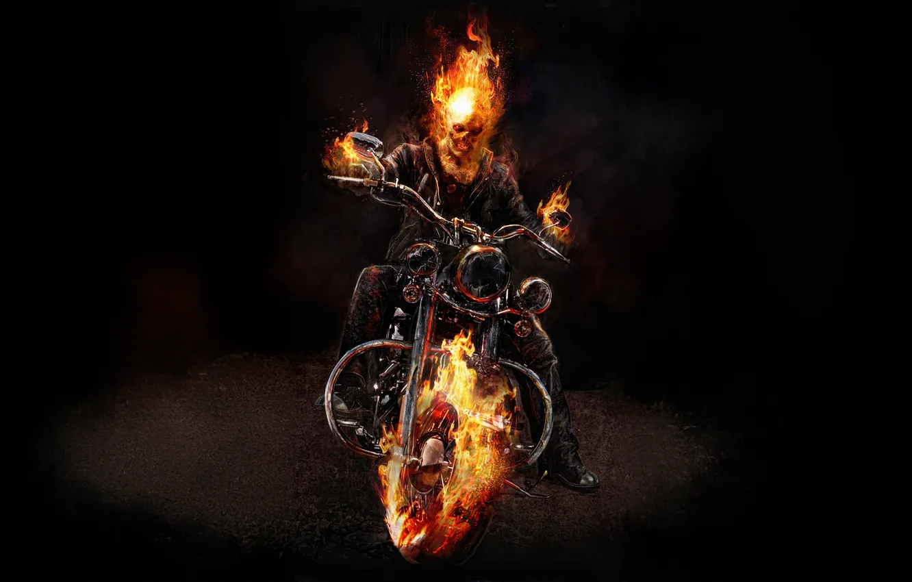 Фото обои ghost, rider, hero, returns