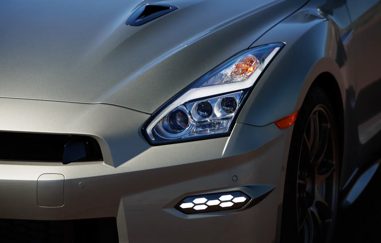 Фото обои Nissan, GT-R, close-up, R35, Nissan GT-R T-spec