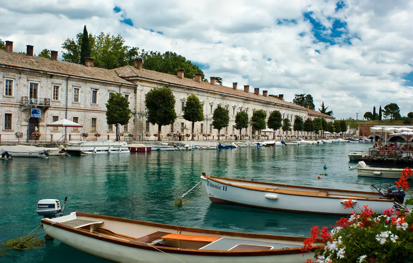 Фото обои здания, дома, лодки, Италия, Венеция, канал, Italy, Venice