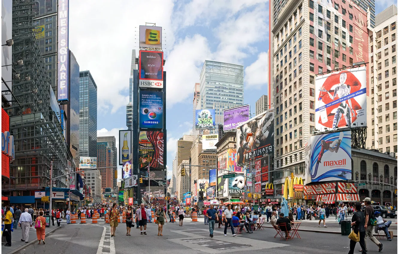 Фото обои city, улица, new york