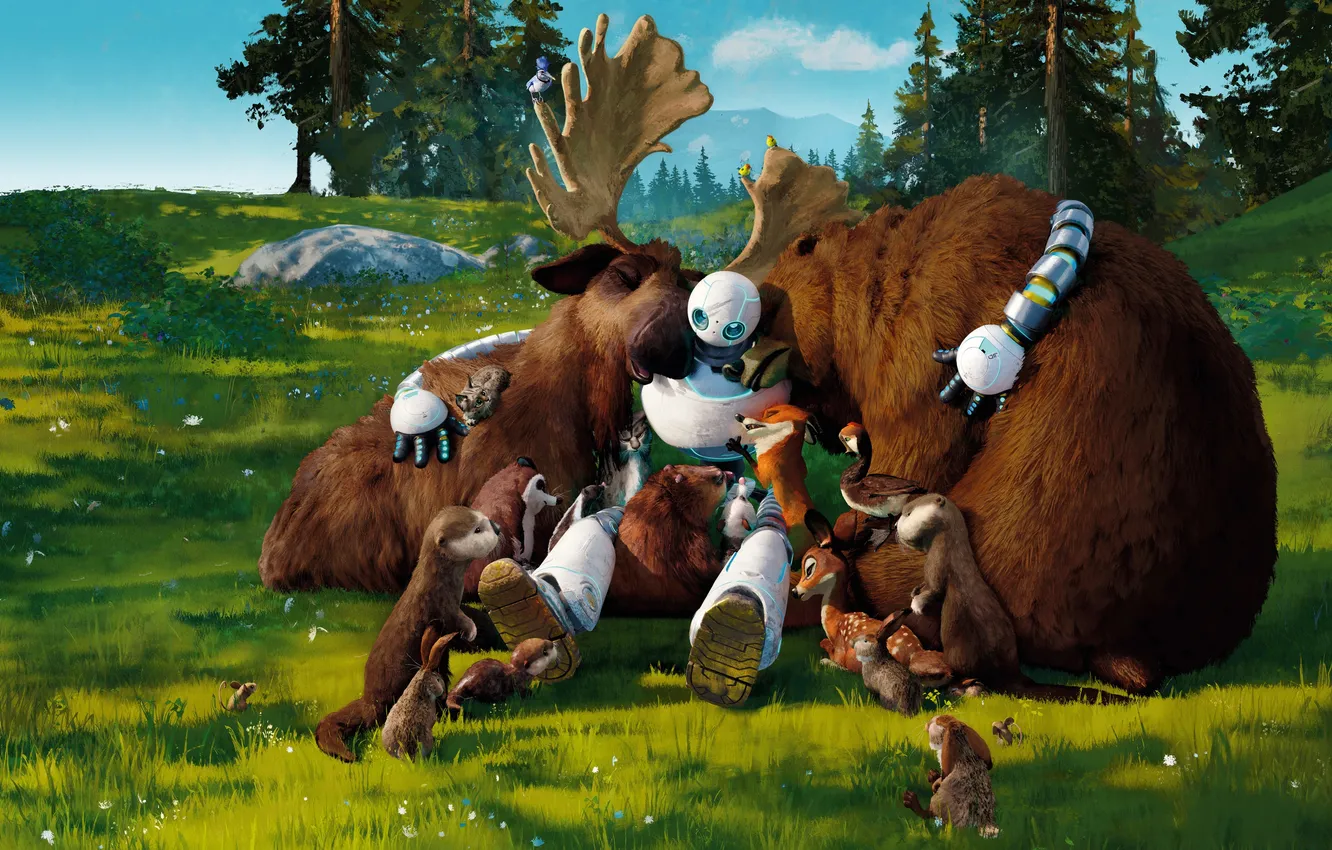 Фото обои природа, животное, робот, The Wild Robot